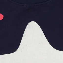 TINY HUG Boys Navy Blue Printed Sweatshirt image 2