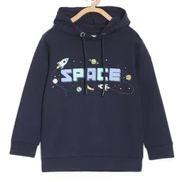 The Mom Store Kids Pack Of 2 Typography Printed Hooded Sweatshirt image 2