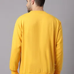 mack jonney VIMAL JONNEY Men Pack Of 2 Yellow & Blue Printed Sweatshirts image 2