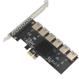 microware PCI-E Riser Card 1 to 6 Multiplier Hub PCI Express Card fit Mining GDDR6X 1 GB NVIDIA Chipset 64 bit 1 MHz Graphics Card-picture-34