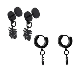 shobhram Unisex Black Earrings-image-19