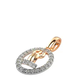 VALANOVA Women 18Kt Rose Gold Lab Grown Diamond Pendant image 3