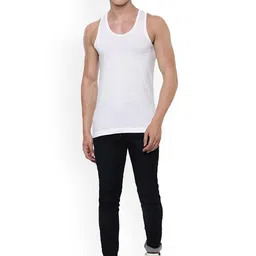 CAVENDERS Men Pack Of 5 Pure Cotton Undershirt Vests White Premium quality Dno-v589st image 5