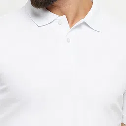 SZN Men Polo Collar Moisture Wicking Raw Edge T-shirt image 4