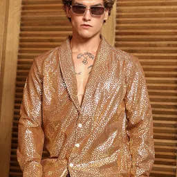 Campus Sutra Abstract Printed Shawl Collar Long Sleeves Cotton Comfort Oversized Shirt-picture-21