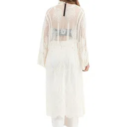 YANA FASHION Embroidered Net Maxi Dress image 2