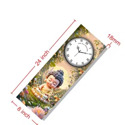 OLIVE TREE White & Black Printed Traditional Wall Clock image 2