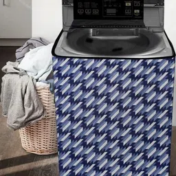 The Furnishing Tree Washing Machine Cover Symmetric Pattern Blue Compatible for Whirlpool 8 kg Full image 4