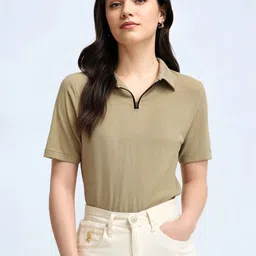 MACK JONNEY Polo Collar Pockets Cotton T-shirt-image-82