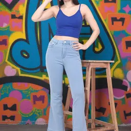 DressBerry Women Bootcut High-Rise Stretchable Jeans-picture-34