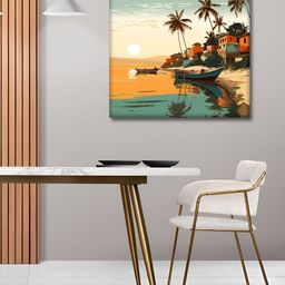 OLIVE TREE White & Yellow  Floral and Botanical Canvas Wall Painting-picture-39