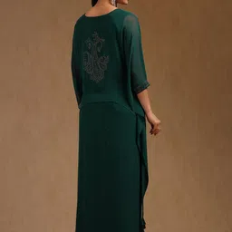 Soch Embroidered Round Neck Kaftan With Palazzo image 2