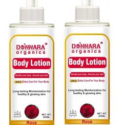 Donnara Organics Set Of 2 Rose Body Lotion For Healthy & Glowing Skin - 200 ml Each-picture-36