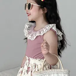 LULU & SKY Girls Solid Sleeveless Regular Top image 5