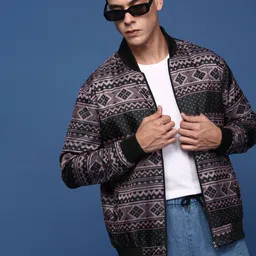 SHOWOFFFF Men Windcheater Bomber Jacket image 5