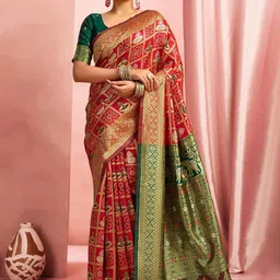 KALINI Woven Design Zari Saree-picture-12