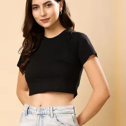 Moda Rapido Cotton Crop Top-image-20