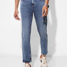 SF JEANS by Pantaloons Men Slim Fit Mid-Rise Heavy Fade Jeans-picture-32