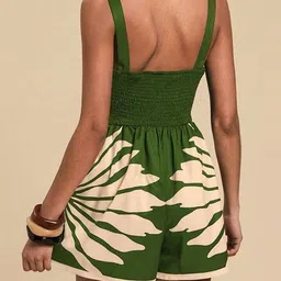 LULU & SKY Tropical Printed Playsuit image 2