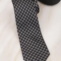 Alvaro Castagnino Men Woven Design Skinny Tie-image-99