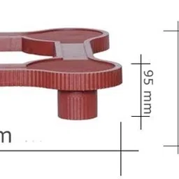 pardzworld Heavy Duty Fridge Stand for Single door Fridges 60x54 CM Fridge Freezer Door Hinge image 3