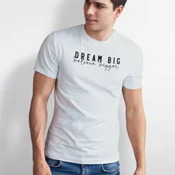Seekbuylove Men Typography Printed Bio Finish T-shirt image 5