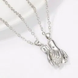 JAGSUN Silver-Plated Pendant with Chain image 3