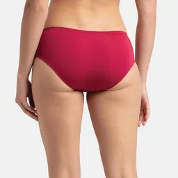 jockey Full Coverage Soft Touch Microfiber Elastane Stretch Hipster with Lace Styling image 3