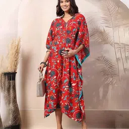 zelena Women Floral A-Line Dress image 3