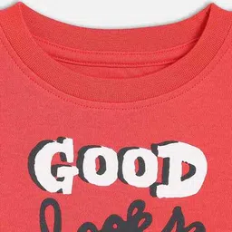 mini klub Typographic T-Shirt with Round Neck image 3