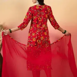 saabhi Women Embroidered Straight Kurta Set image 3