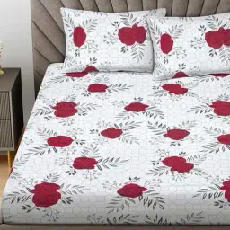 fabinaliv 300 TC Printed King Size Bedsheet with Pillow Covers image 3