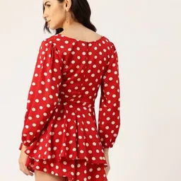 leia Women Polka-Dot Print Playsuit image 3