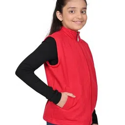 pixie n prince Girls Sleeveless Zip-Front Jacket  image 3