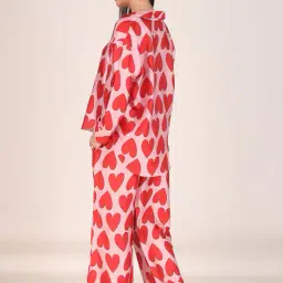 masha Women Printed Shirt & Pyjamas Set image 3