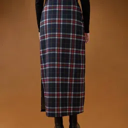 globus Women Checks Straight Skirt image 3