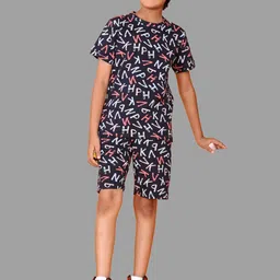 US Fly Printed Round Neck Clothing set-picture-15