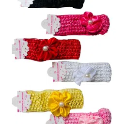 Krelin Girls Set of 6 Embellished Flower Bow Knotted Hairband-picture-38
