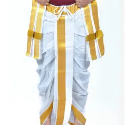 TUNI MANI Men Printed Cotton Dhotis image 2