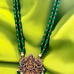 NAMOHH ENTERPRISSES Gold-Plated Alloy Artificial Beads Jewellery Set image 2