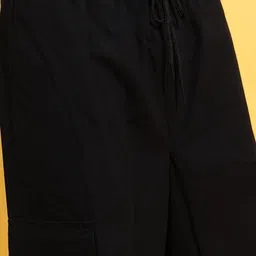 highlander Men Relaxed Black Pure Cotton Trousers image 5