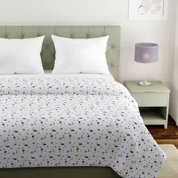 KLOTTHE Set Of 2 Multicoloured Printed Cotton AC Room 210 GSM Double Bed Dohar image 3