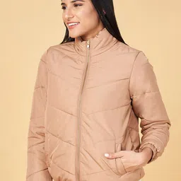 Honey by Pantaloons Mock Collar Long Sleeves Padded Jacket image 4