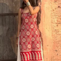 Moda Rapido Ethnic Motifs Printed Shoulder Straps Kurta image 3