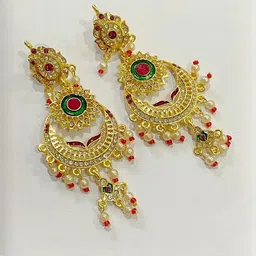 NIKYANKA Women Classic Gold-Plated Jhumkas Earrings-image-34