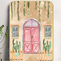Myntra Elegant Homes Cream & Pink Artistic Farmhouse Sparkle Printed Wooden Wall Art-picture-29