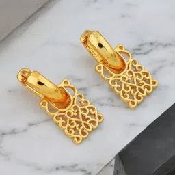 SHREE KRISHNA SHOPPING Gold-Plated Brass Earrings image 1