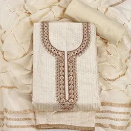 MANJUFABB Embellished Unstitched Dress Material-picture-25