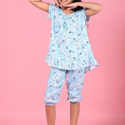 V-Mart Girls Floral Printed Night suit-image-83