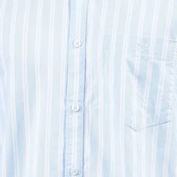 Crimsoune Club Striped Printed Spread Collar Slim Fit Pure Cotton Casual Shirt image 3